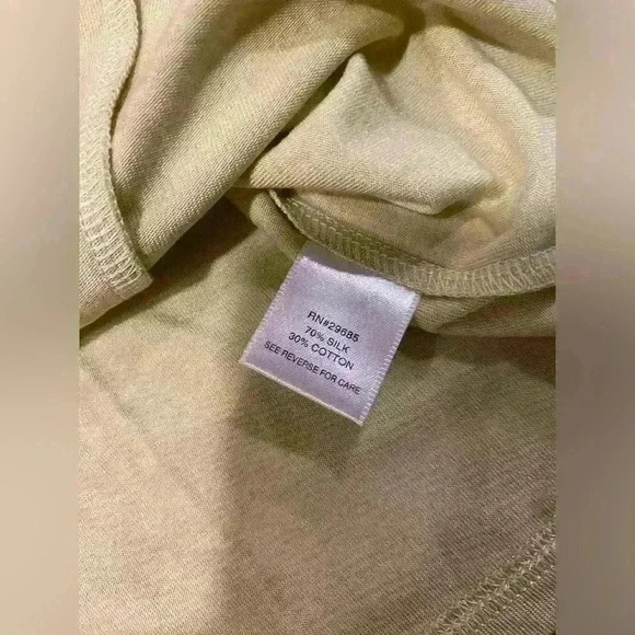 Pendleton Camel Tan Silk Blend cotton blouse - Picture 4 of 5